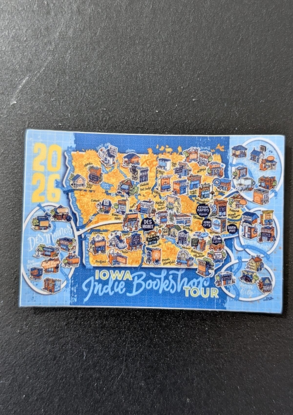 Iowa Indie Bookshop Tour Map