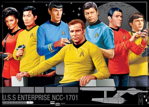 Star Trek S1 Cast Render Magnet 2.5" x 3.5"